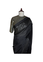 Black Saree Set