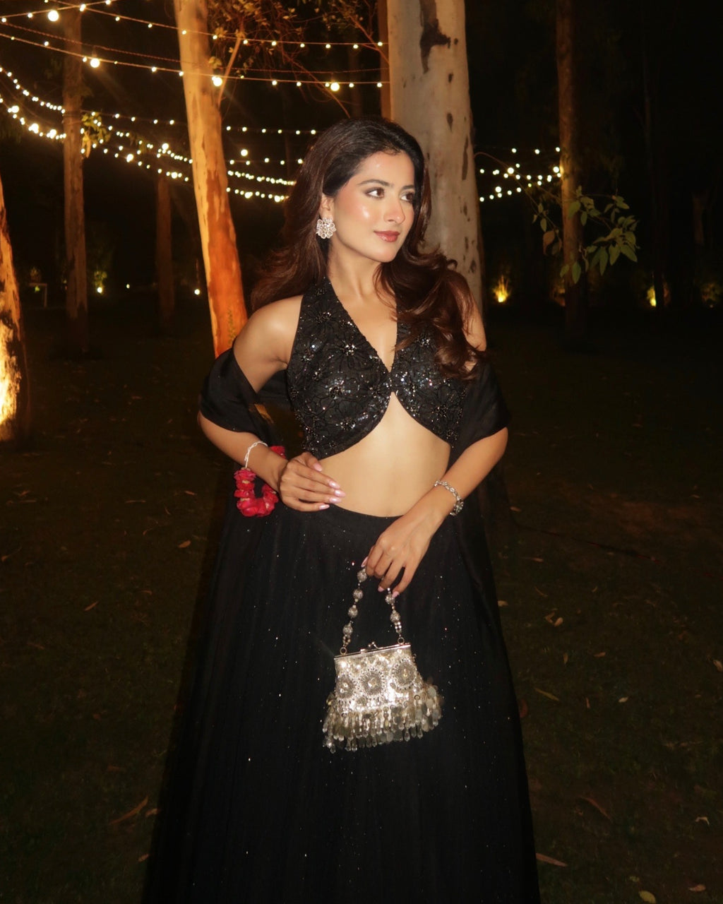"NYLA" - Black Lehenga set