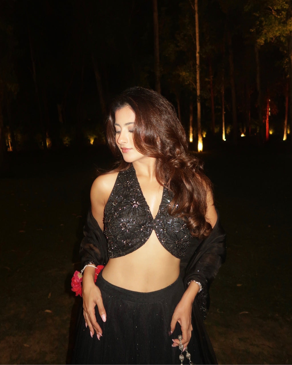 "NYLA" - Black Lehenga set