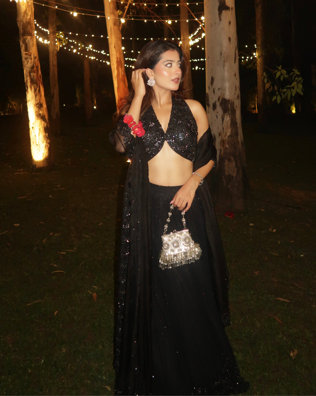 "NYLA" - Black Lehenga set