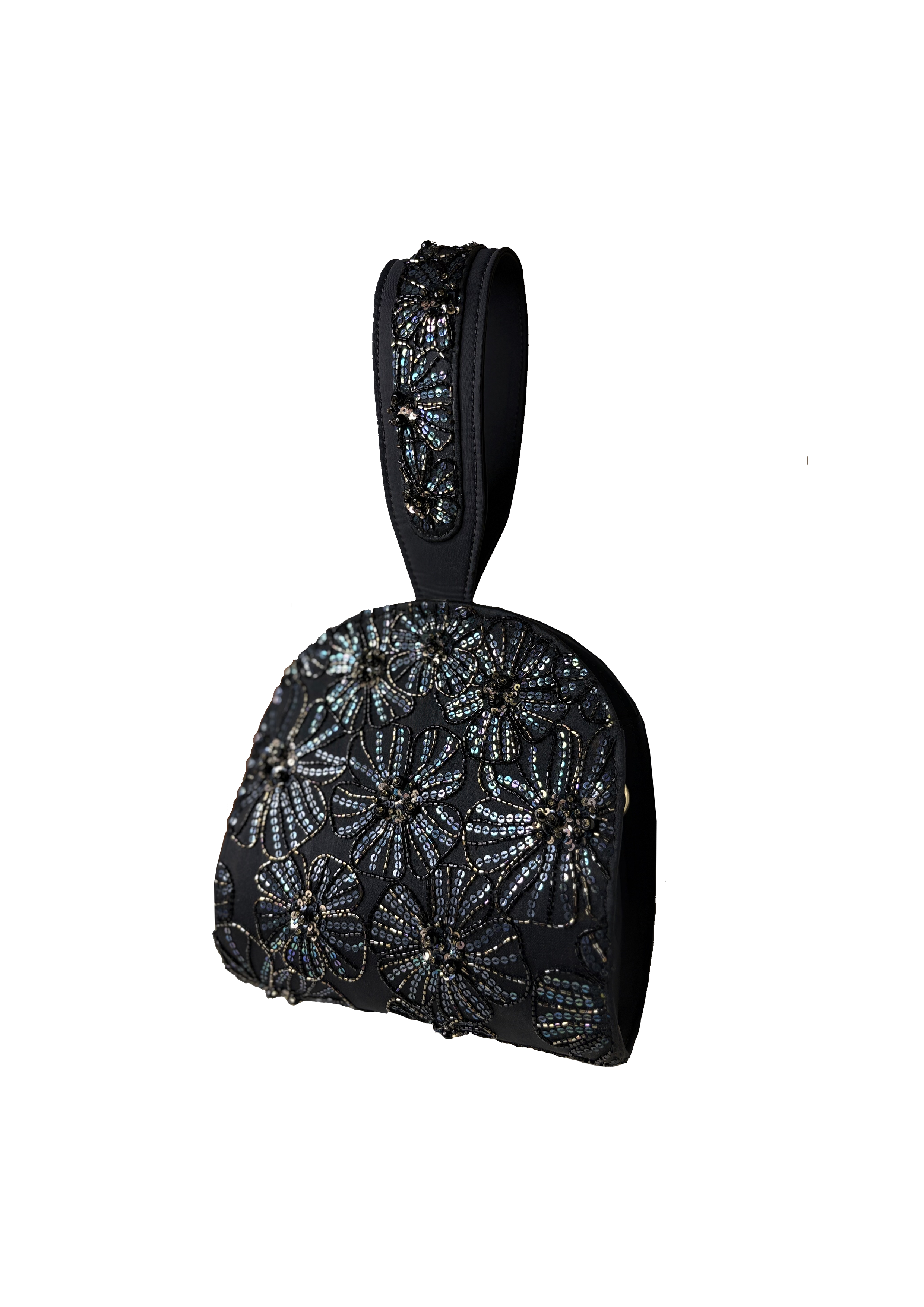 Black Structured Pouch