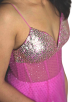 Fuchsia Floral Gown