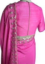 "VERALYN" - Fuchsia Saree Set