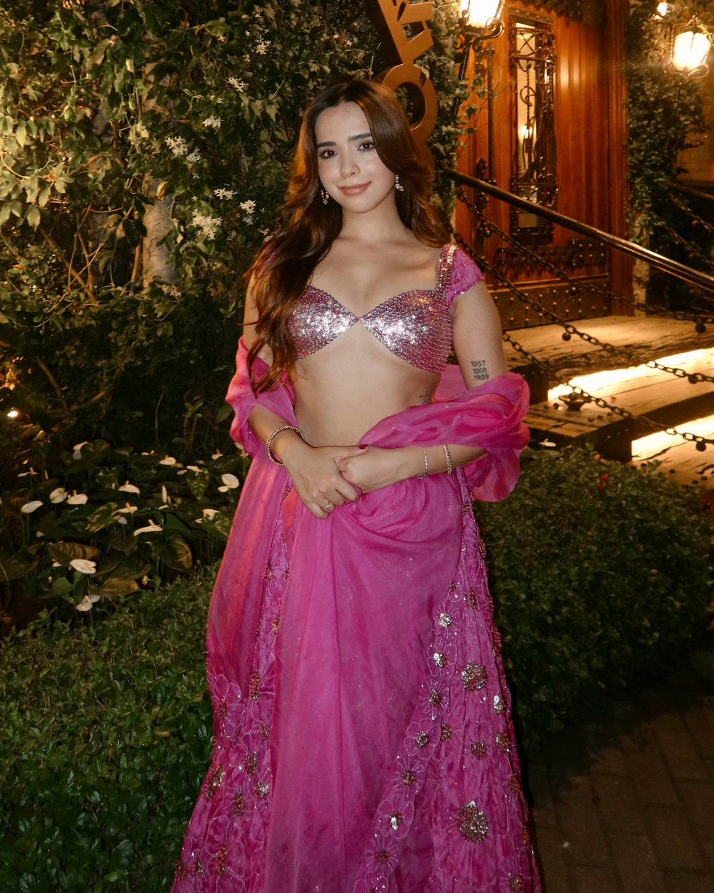 "NYRA" - Fuchsia Pink Lehenga set