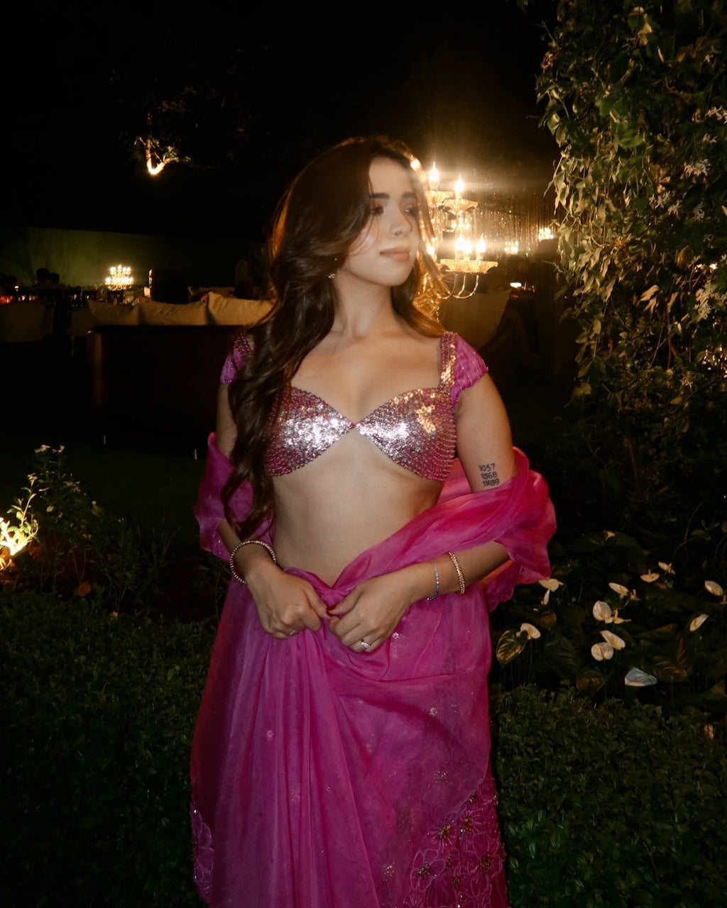 "NYRA" - Fuchsia Pink Lehenga set