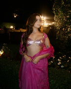 "NYRA" - Fuchsia Pink Lehenga set