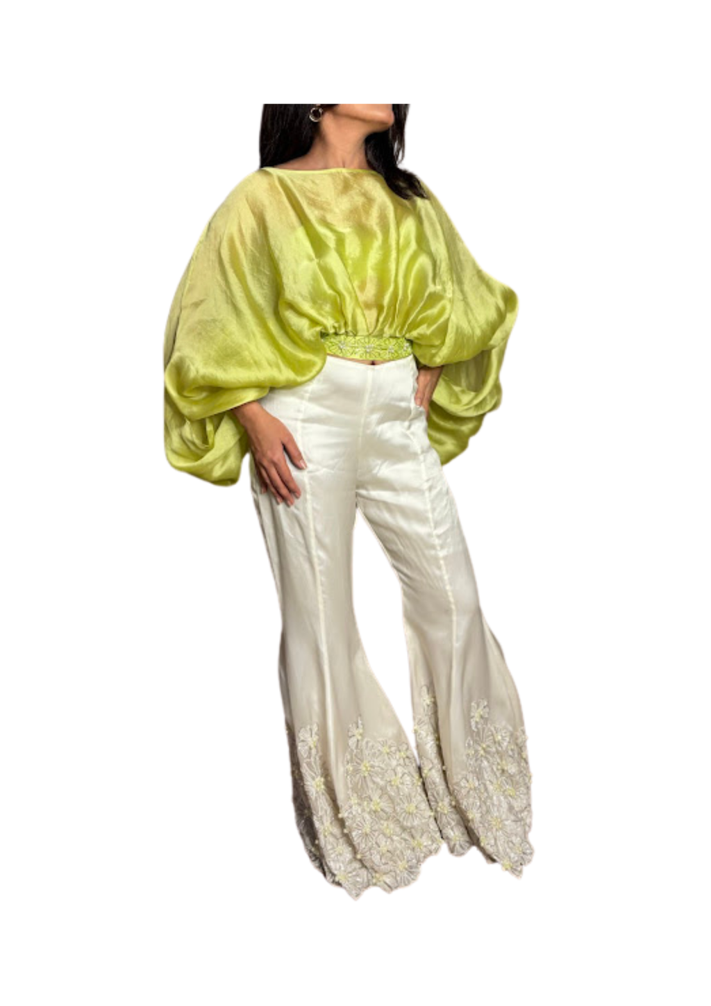 Lime Green Ballon Top Set