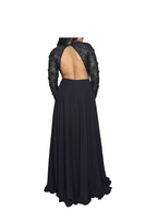 Black Floral Gown