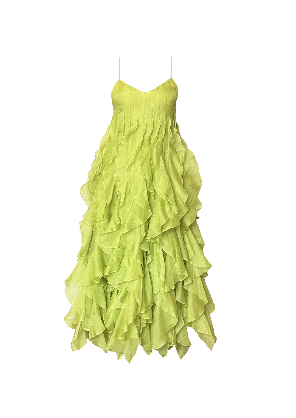 Lime Ruffle Dress