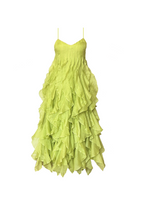 Lime Ruffle Dress