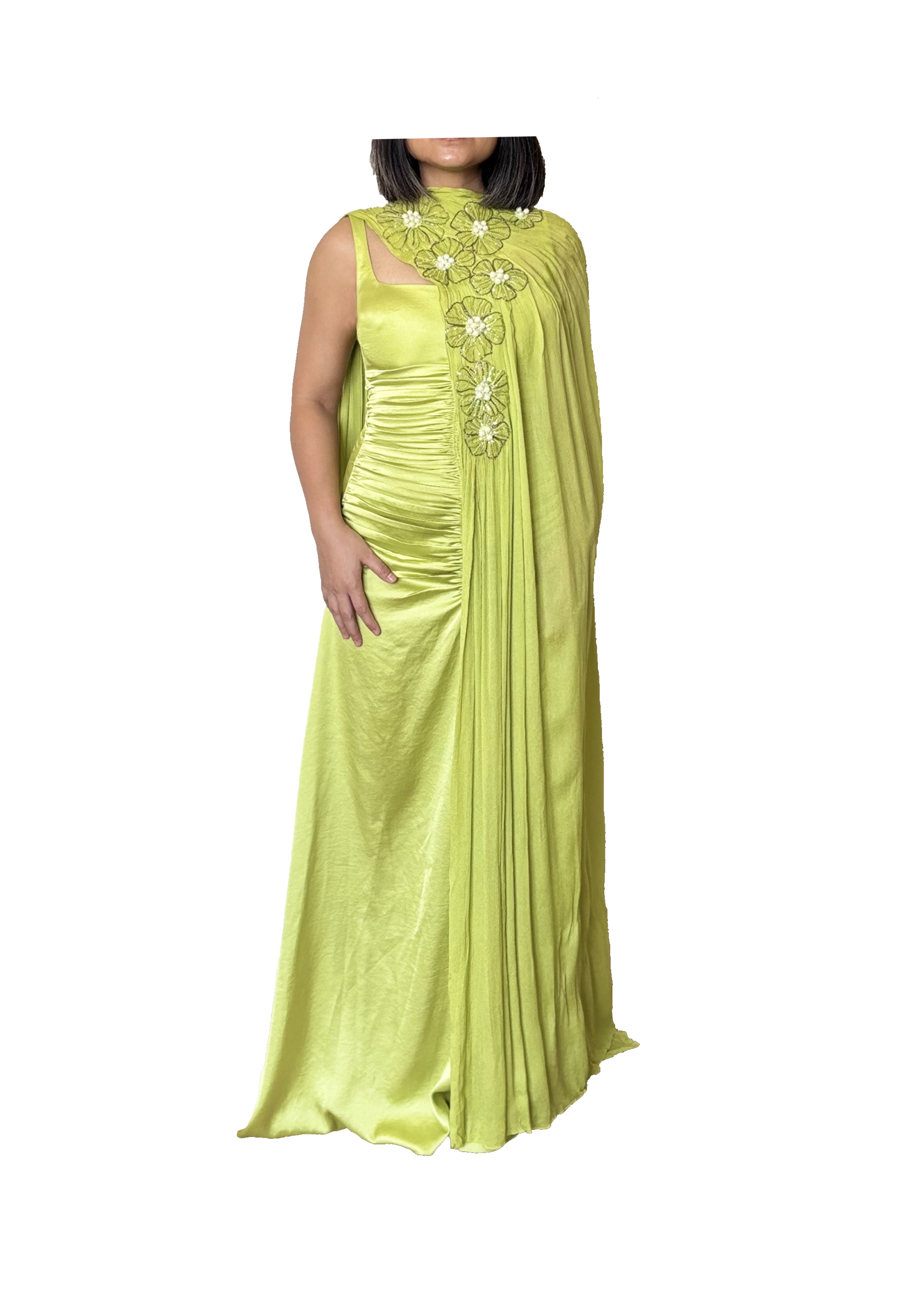 Lime Green Cape Set