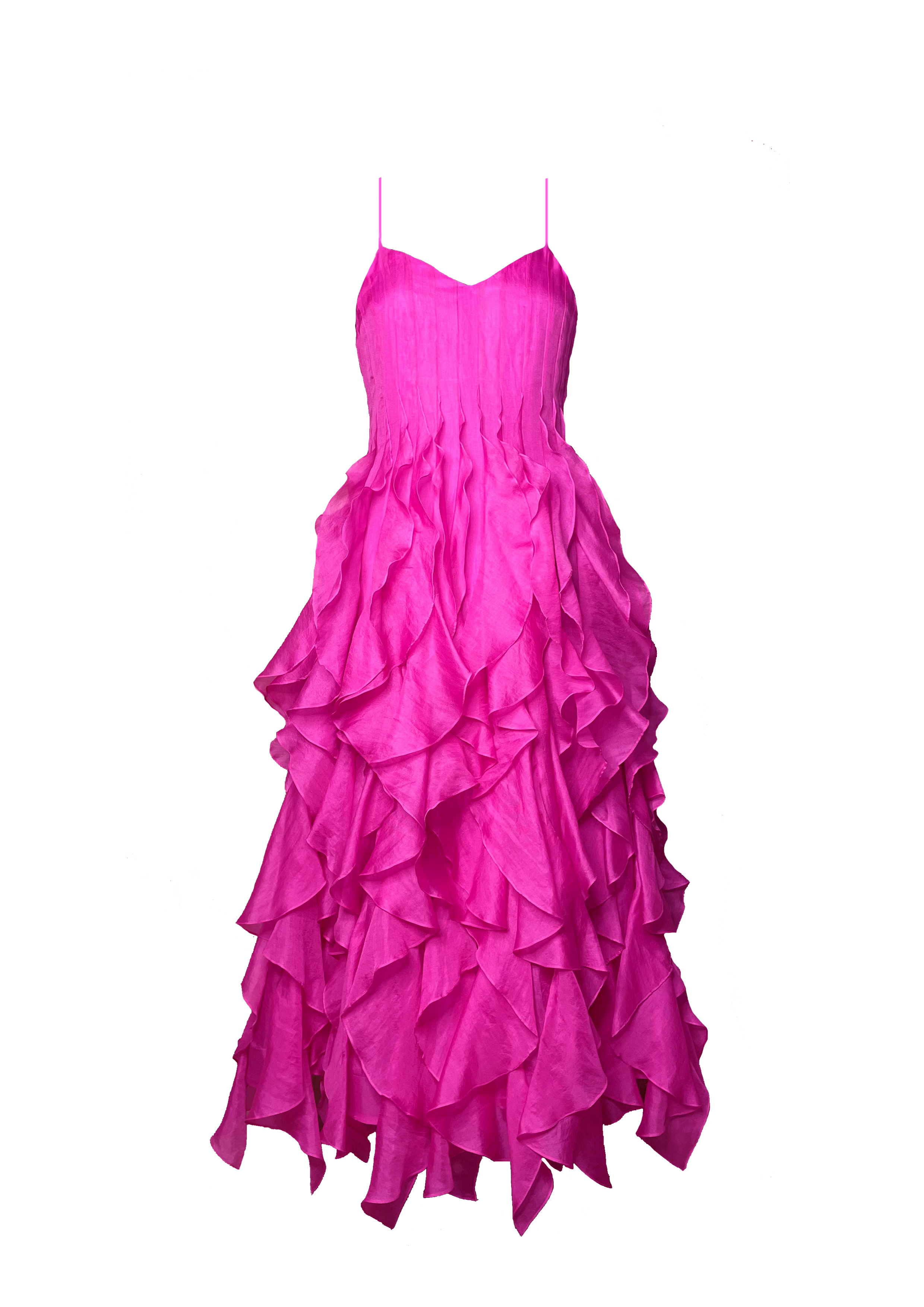 Fuschia Ruffle Dress