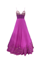 Fuchsia Floral Gown