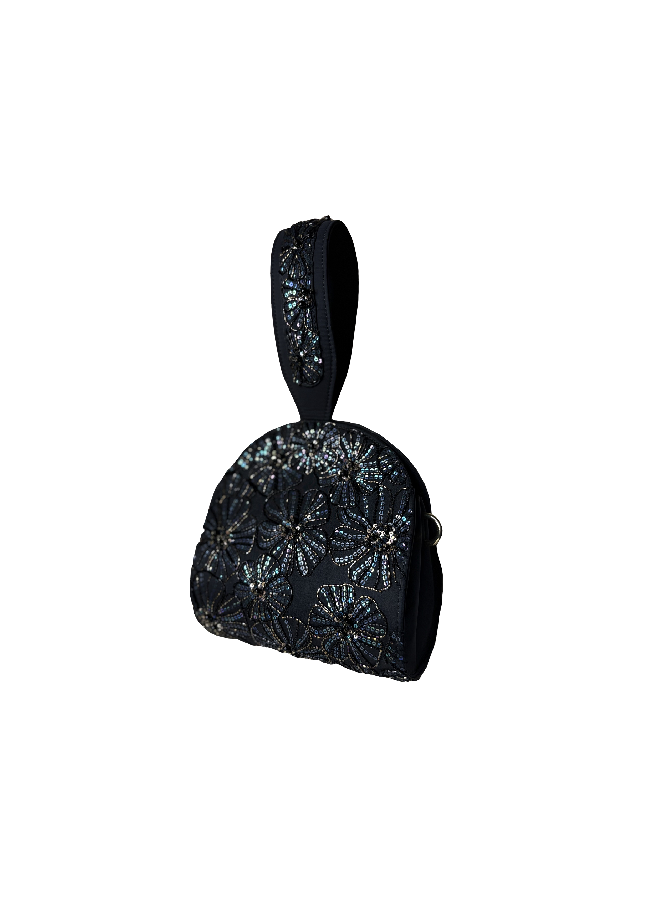 Black Structured Pouch