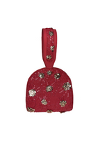 Red Structured Pouch